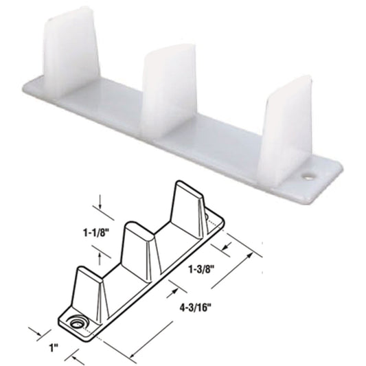 Prime-Line Universal Bottom Mount Bypass Door Floor Guide (2 Count)