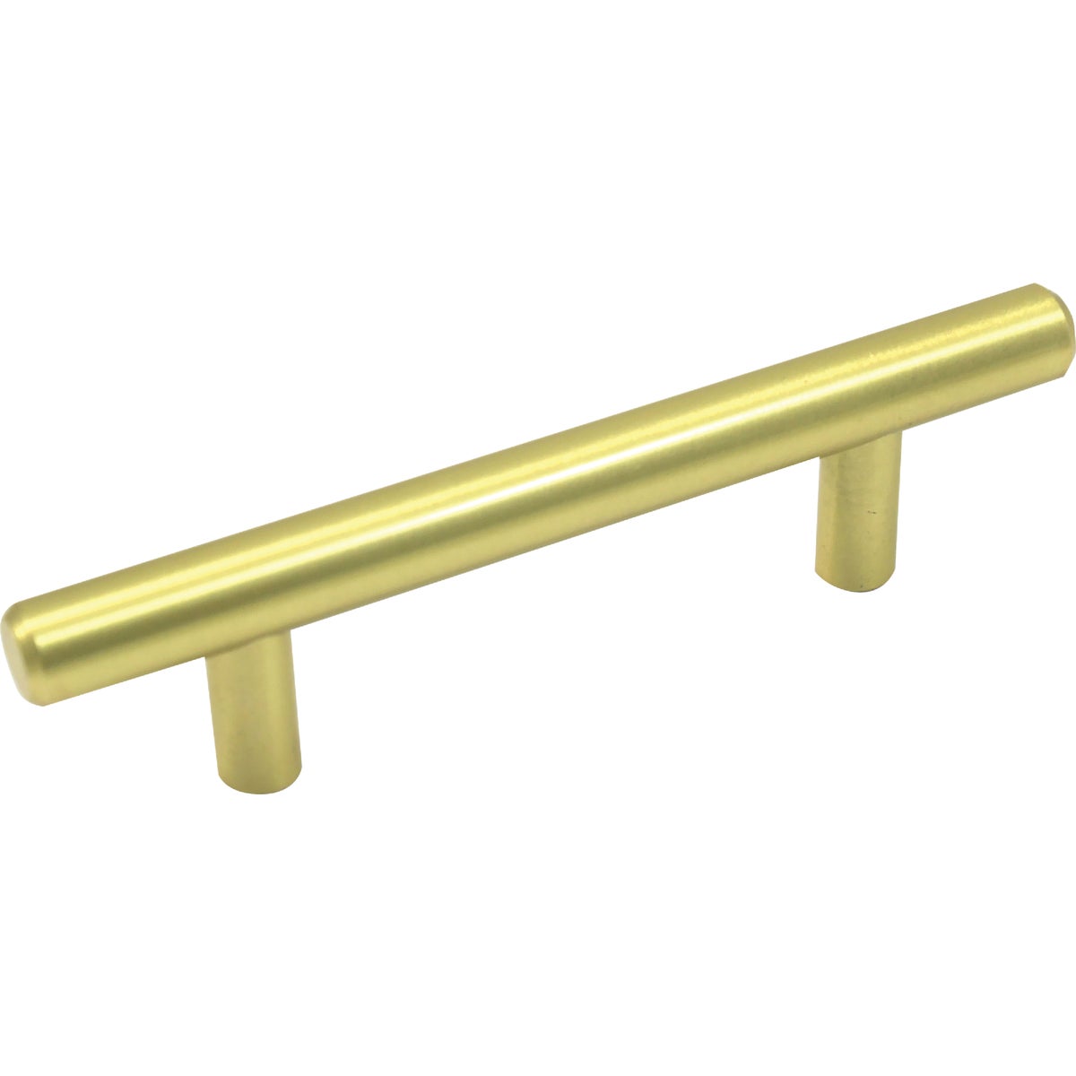 Laurey 3 In. Center-To-Center Satin Brass Center-To-Center Steel T-Bar Pull