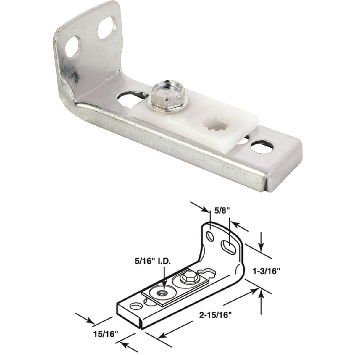 Prime-Line Bifold Door Bottom Pivot Bracket