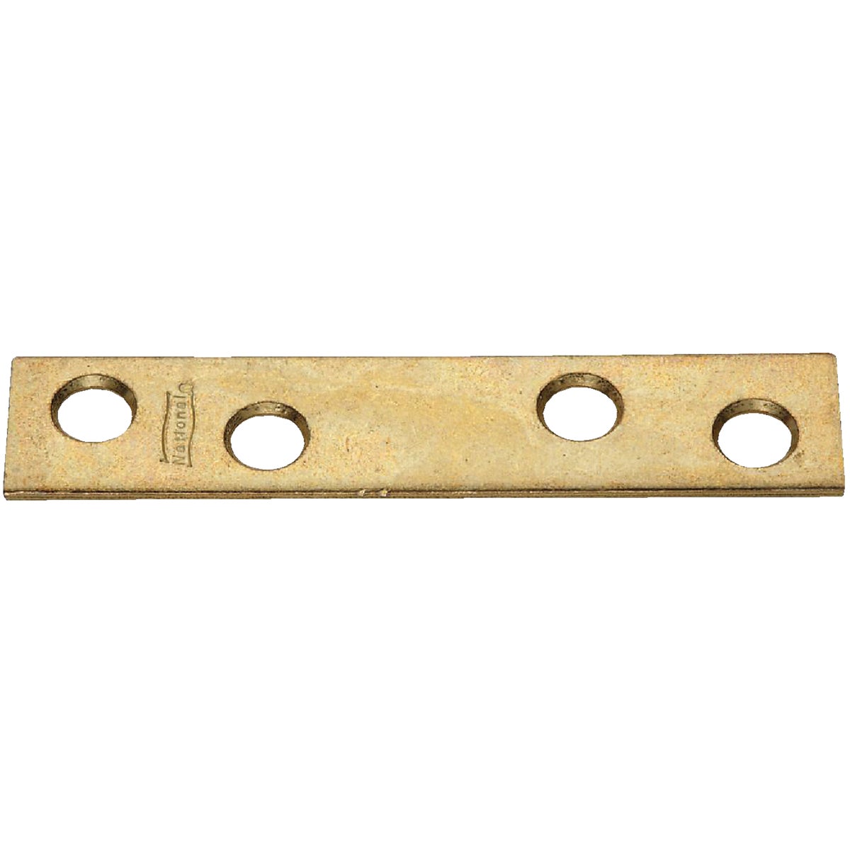 National Catalog 118 3 In. x 5/8 In. Brass Steel Mending Brace (4-Count)