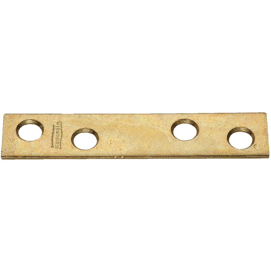 National Catalog 118 3 In. x 5/8 In. Brass Steel Mending Brace (4-Count)