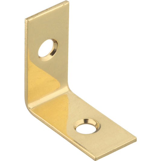 National Catalog V1875 1 In. x 1/2 In. Solid Brass Corner Brace