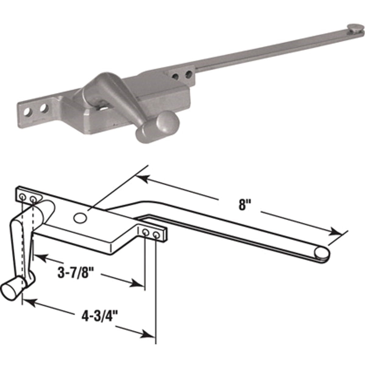 Slide-Co Right Hand Aluminum Casement Operator