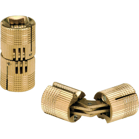 SOSS Solid Brass 1/2 In. Invisible Barrel Hinge, (2-Pack)