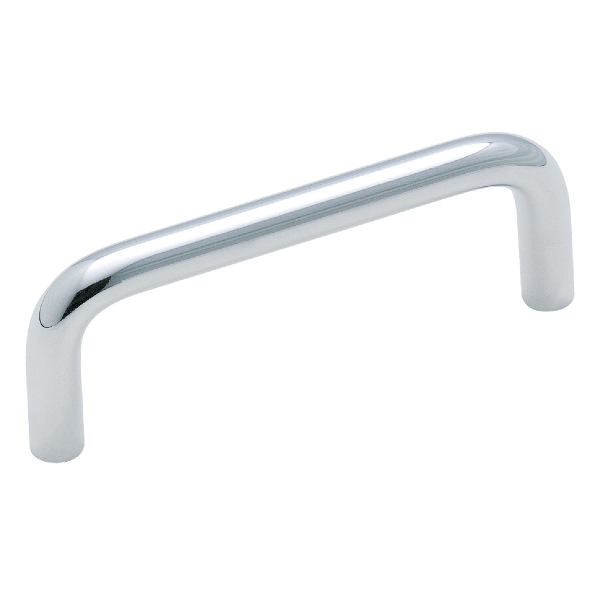 Amerock Polished Chrome 3-1/4 In. Brass Wire Cabinet Pull