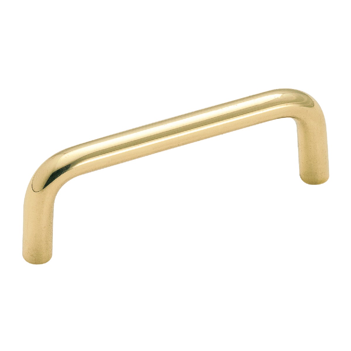 Amerock Polished Brass 3-1/4 In. Brass Wire Cabinet Pull