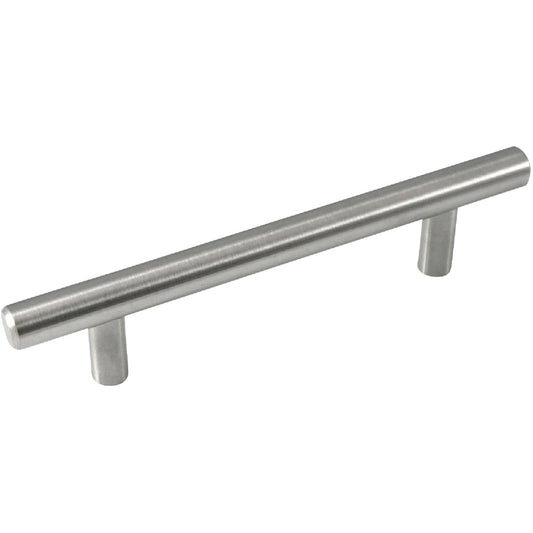 Laurey 3-3/4 In. Center-To-Center Brushed Satin Nickel Builders Steel Plated T-Bar Pull