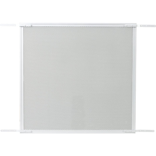 Prime-Line Make-2-Fit 34.5 In. x 24 In. Mill White Door Grille for 36 In. Door