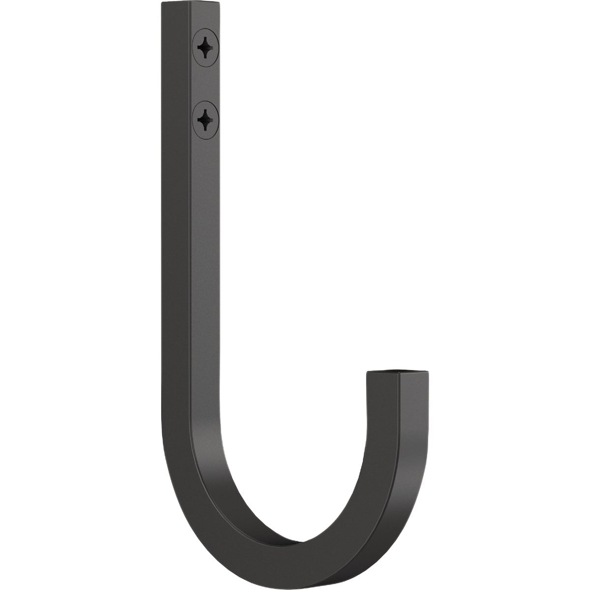 National Hardware 4 In. Matte Black Reed Multipurpose Hook (2-Pack)