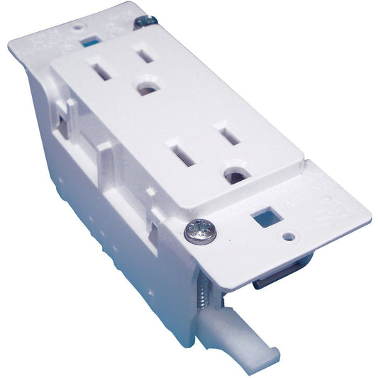 United States Hardware 15A White Mobile Home 5-15R Duplex Outlet