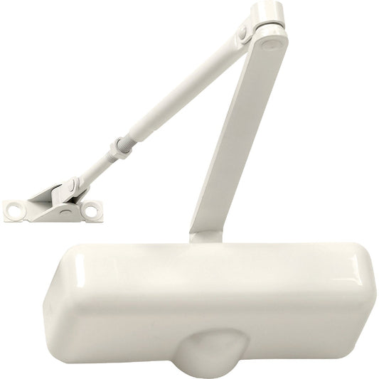 Tell Ivory Interior Residential Door Closer