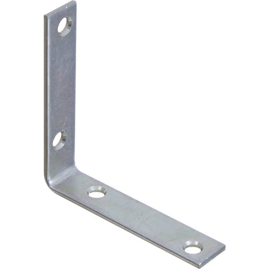 National Catalog 115 3-1/2 In. x 3/4 In. Zinc Corner Brace