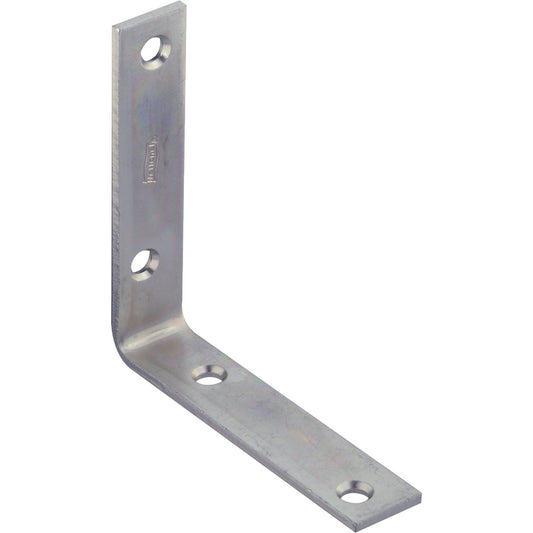 National Catalog 115 4 In. x 7/8 In. Zinc Corner Brace