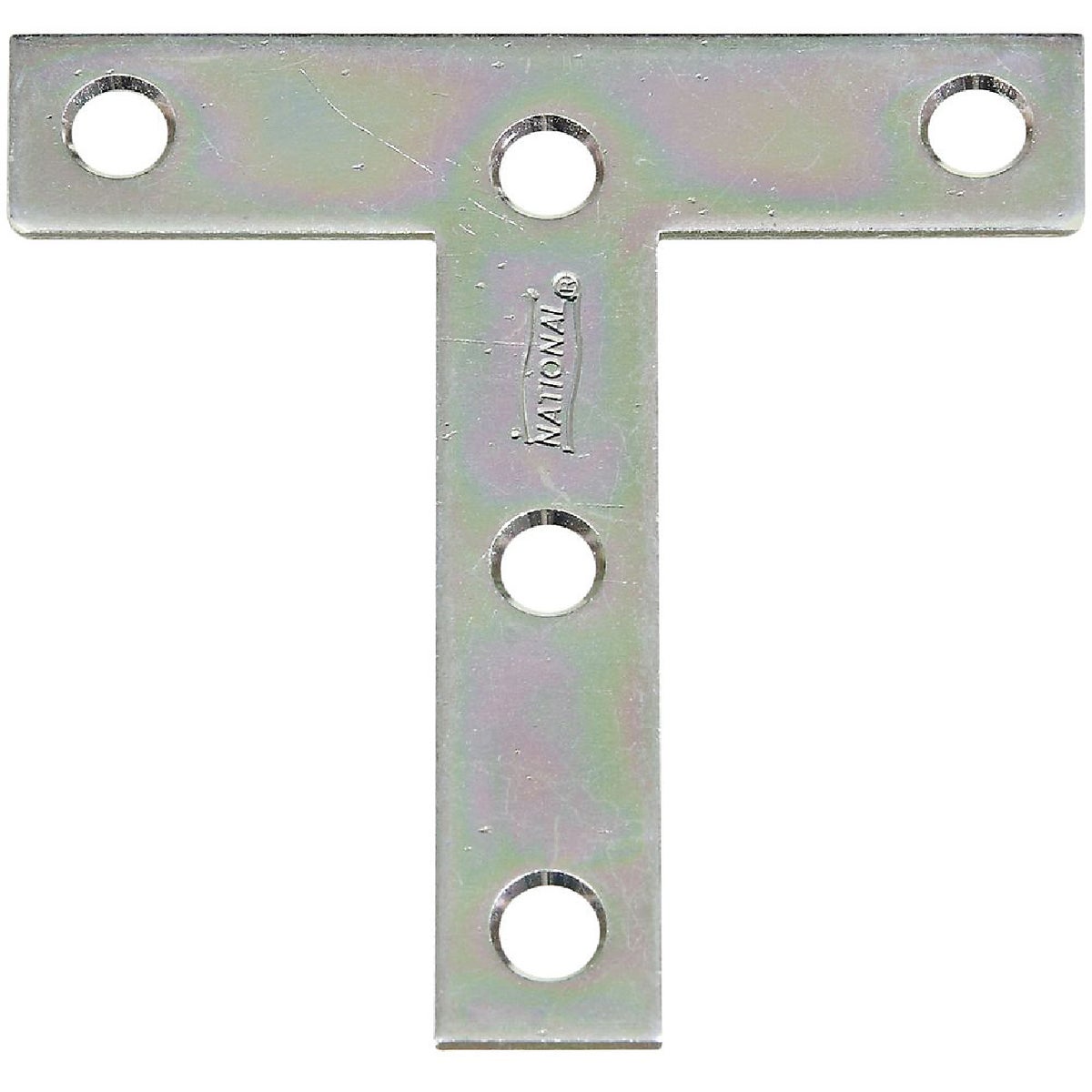 National 3" x 3" Zinc T-Plate, (2-Pack)