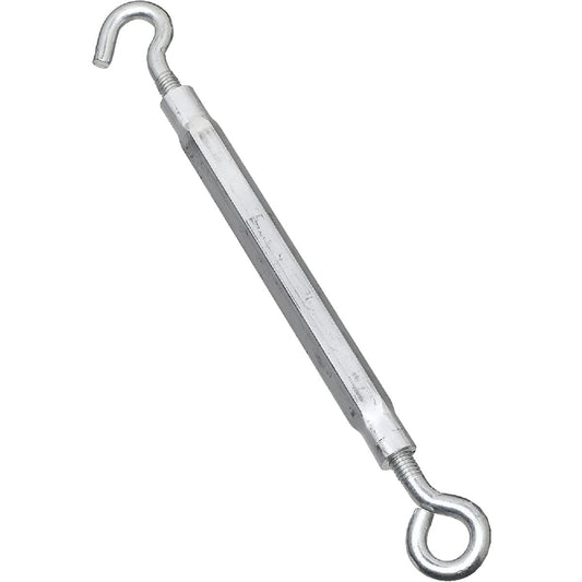 National 3/8 In. x 16 In. Zinc Hook & Eye Turnbuckle