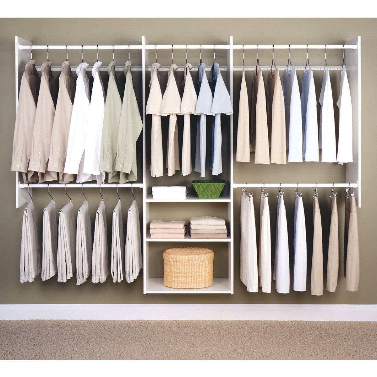 Easy Track Deluxe Starter Closet System