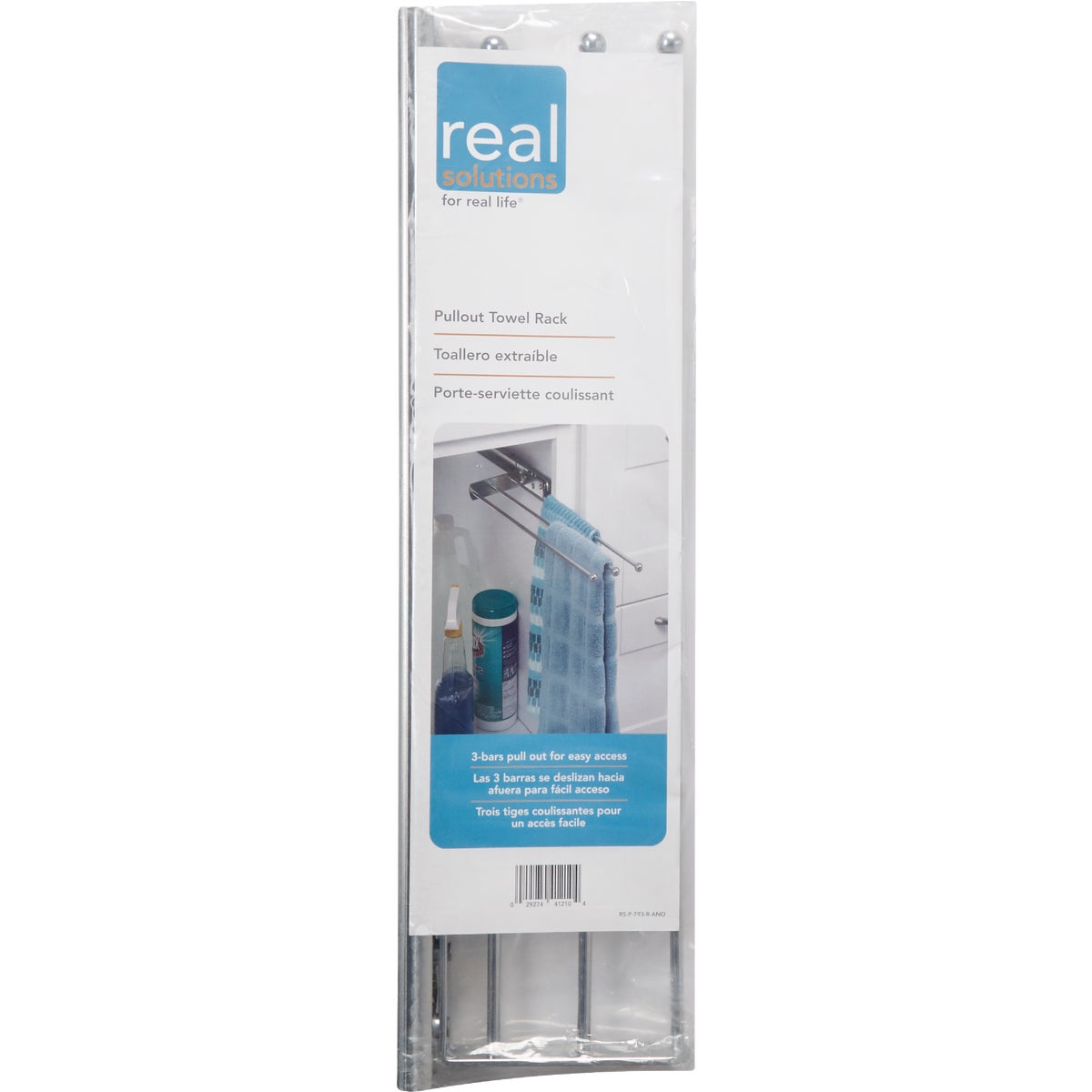 Knape & Vogt Real Solutions Heavy-Duty 18 In. Chrome Towel Bar