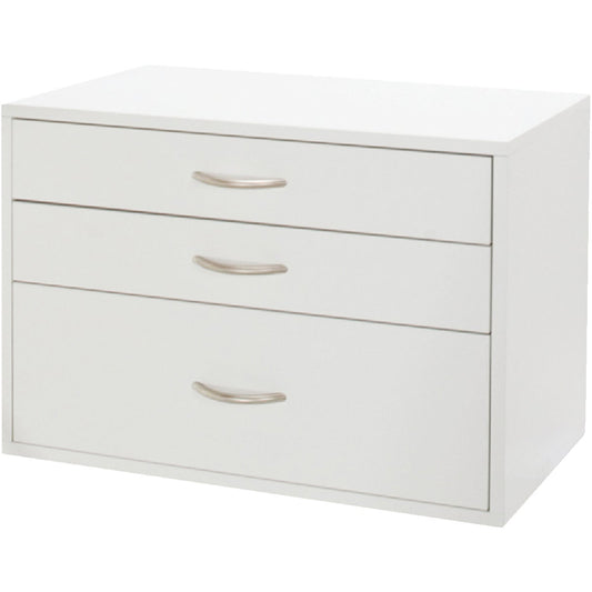 FreedomRail 3-Drawer White Organization Box