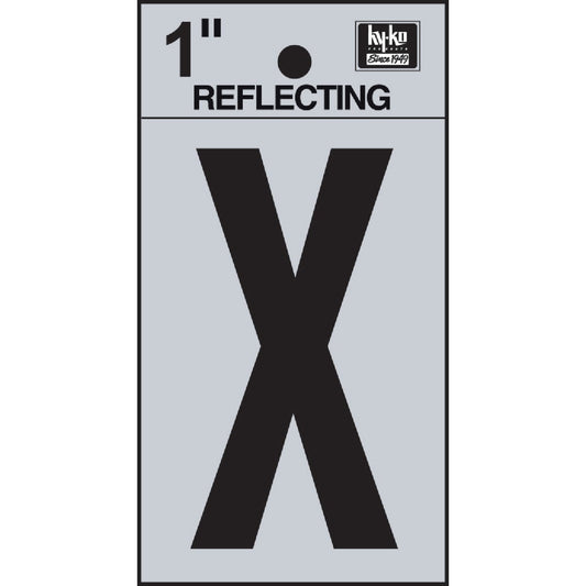 Hy-Ko Vinyl 1 In. Reflective Adhesive Letter, X