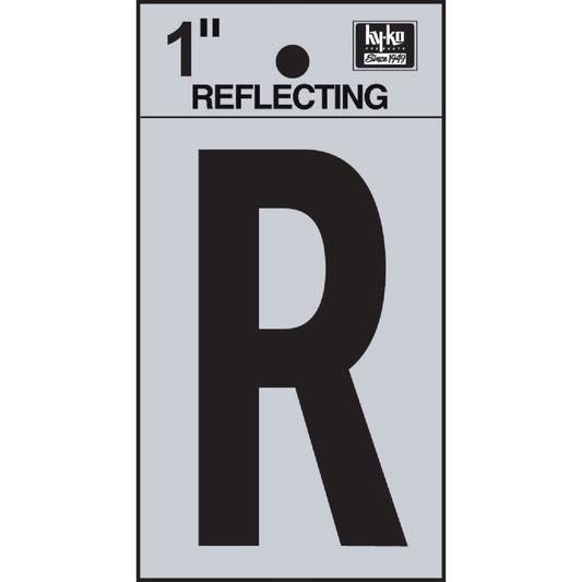 Hy-Ko Vinyl 1 In. Reflective Adhesive Letter, R