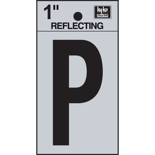 Hy-Ko Vinyl 1 In. Reflective Adhesive Letter, P