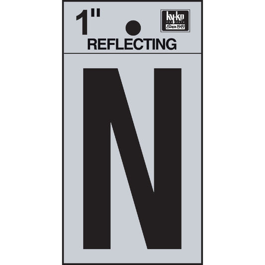 Hy-Ko Vinyl 1 In. Reflective Adhesive Letter, N