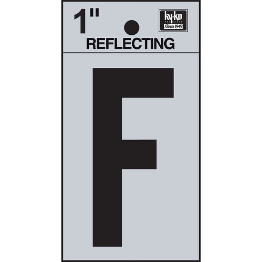 Hy-Ko Vinyl 1 In. Reflective Adhesive Letter, F