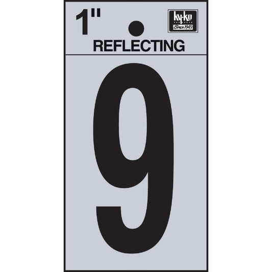 Hy-Ko Vinyl 1 In. Reflective Adhesive Number Nine