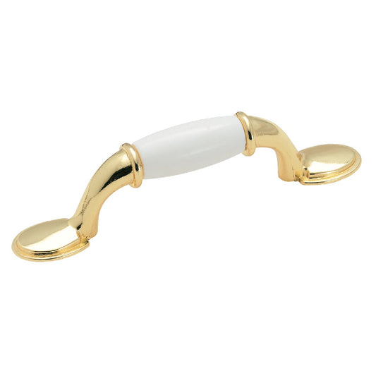 Amerock Everyday Heritage Polished Brass 3 In. Cabinet Pull