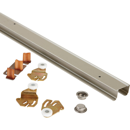 Johnson 48 In. Steel Bypass Door Hardware Set