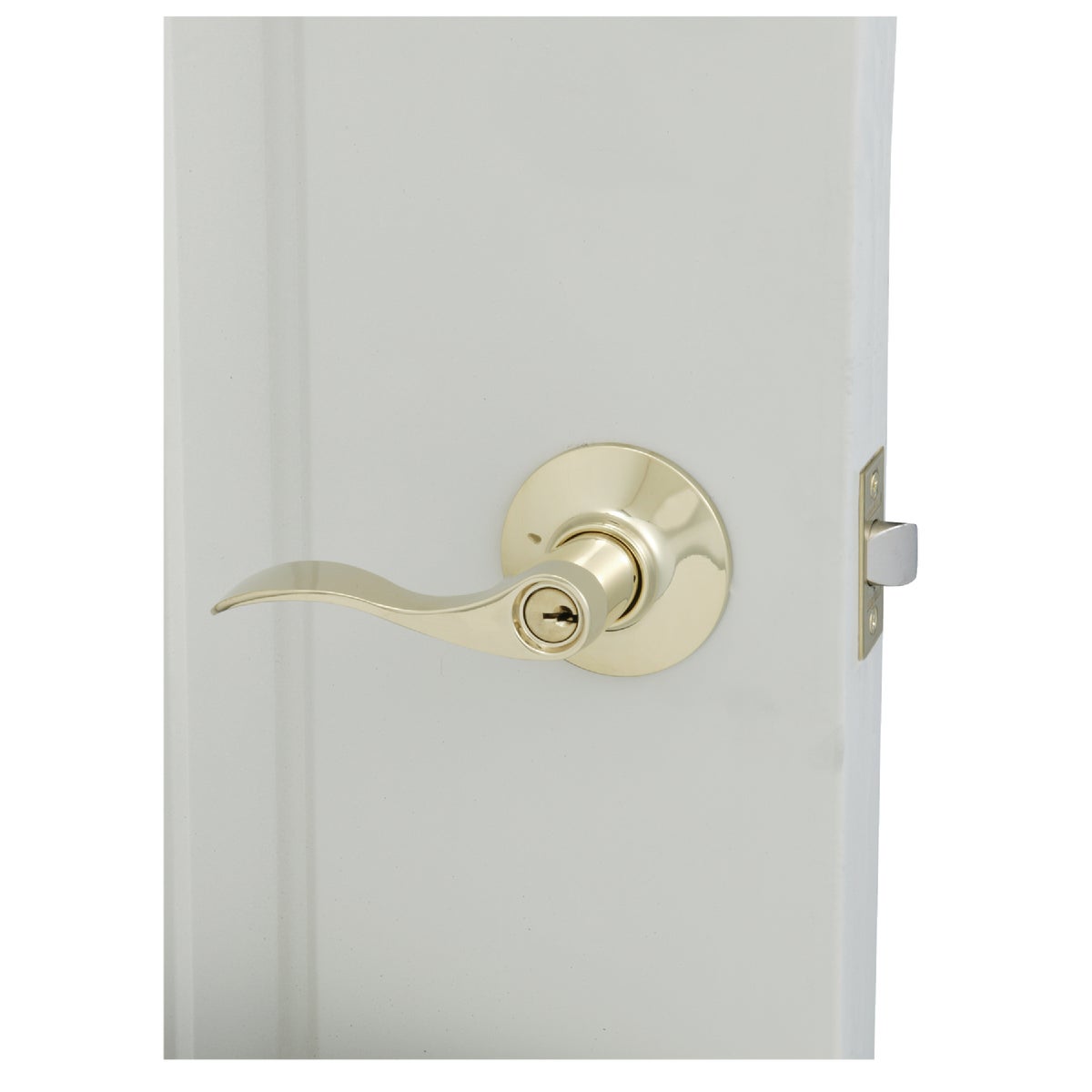 Schlage Ultima Bright Brass Accent Entry Door Lever