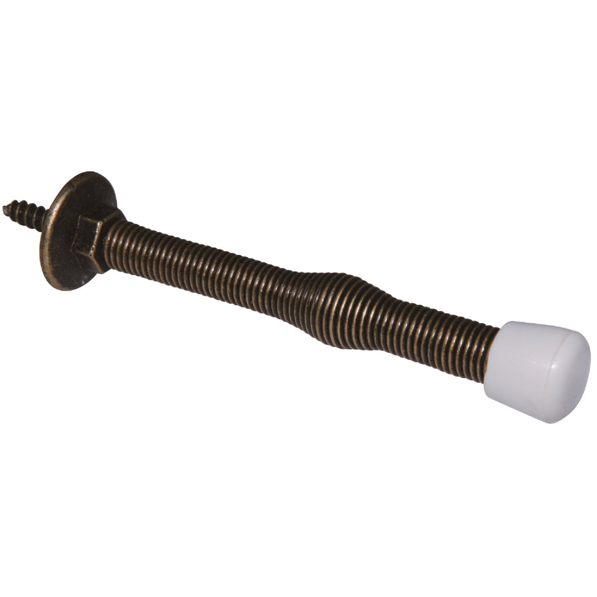 Ultra Hardware 3 In. Oil Rubbed Bronze Plastic Tip Spring Door Stop