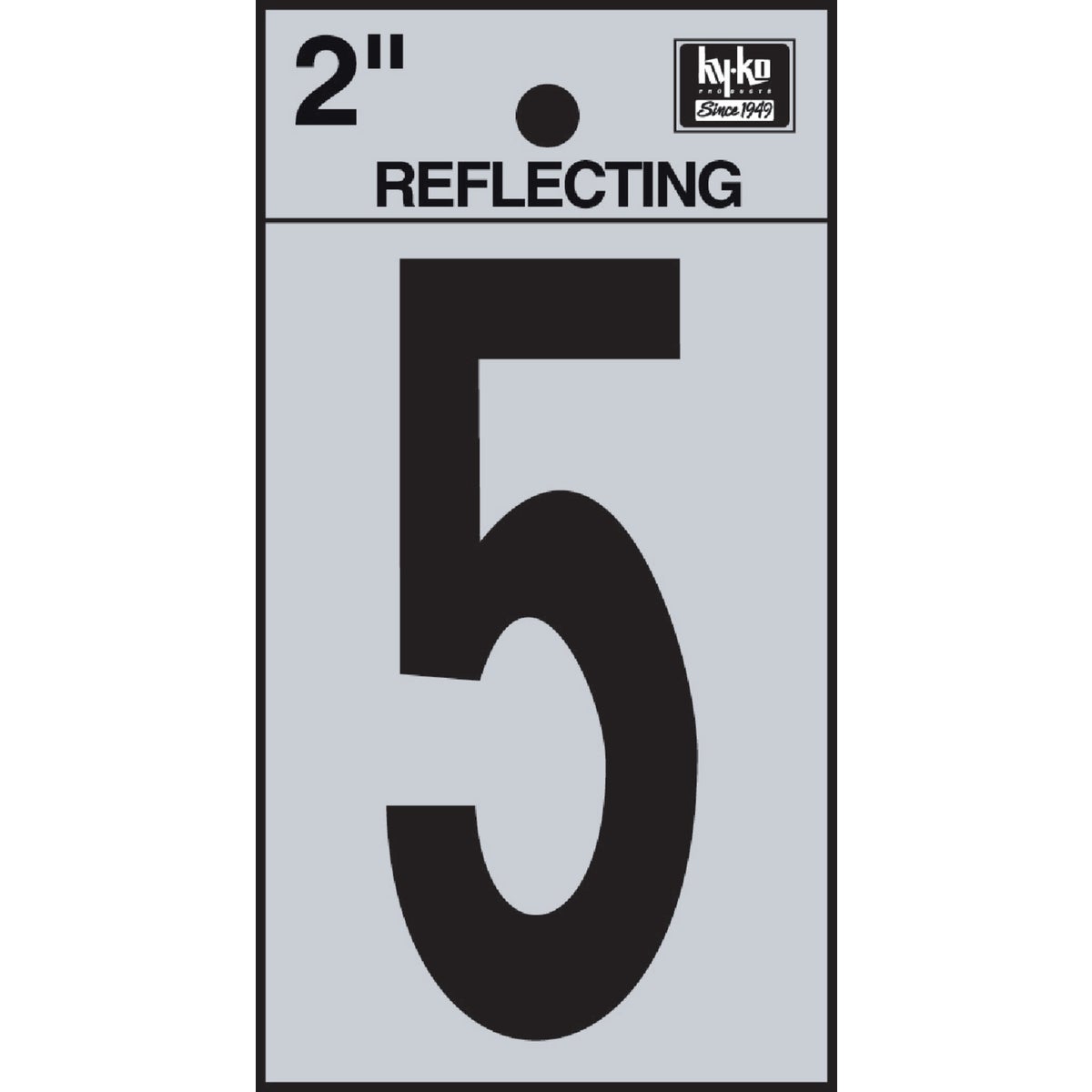 Hy-Ko Vinyl 2 In. Reflective Adhesive Number Five