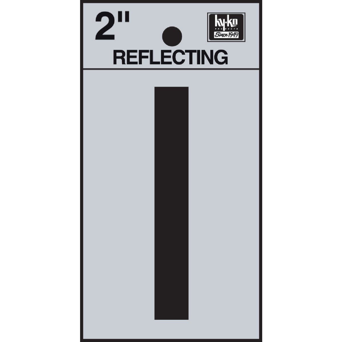 Hy-Ko Vinyl 2 In. Reflective Adhesive Letter, I