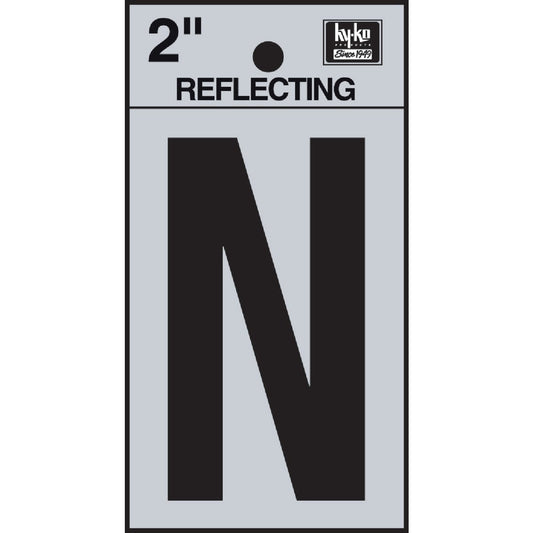 Hy-Ko Vinyl 2 In. Reflective Adhesive Letter, N