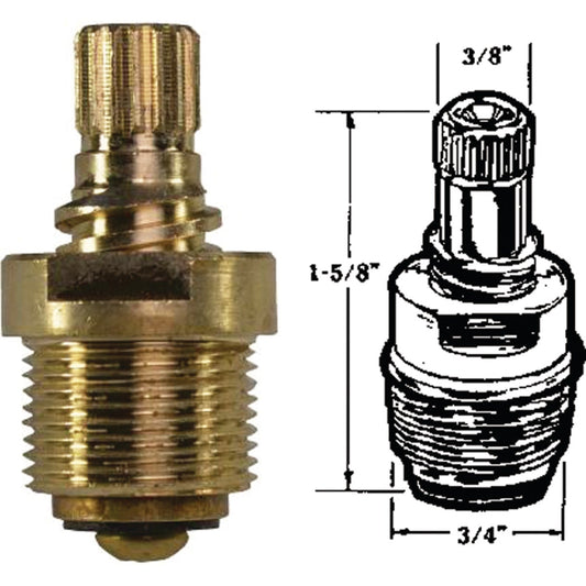 United States Hardware Hot/Cold Water Faucet Stem for Tiger & Empire