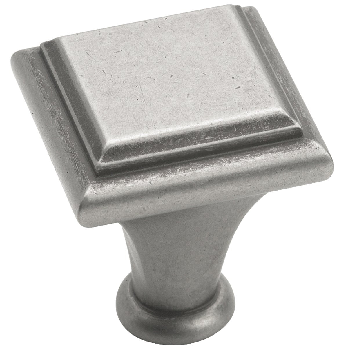 Amerock Manor Weathered Nickel Square 1 In. Cabinet Knob