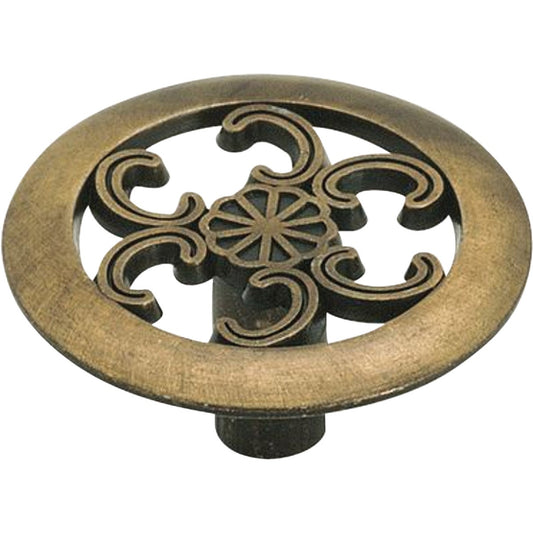 Amerock Everyday Heritage Antique Brass 1-1/2 In. Cabinet Knob