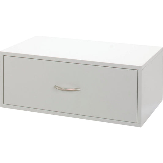 FreedomRail Double Hung 1-Drawer White Organization Box