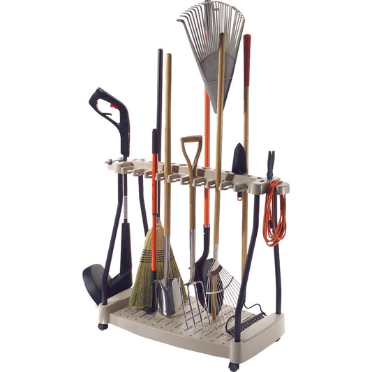 Suncast 42 In. Long Handle Tool Rack with Wheels