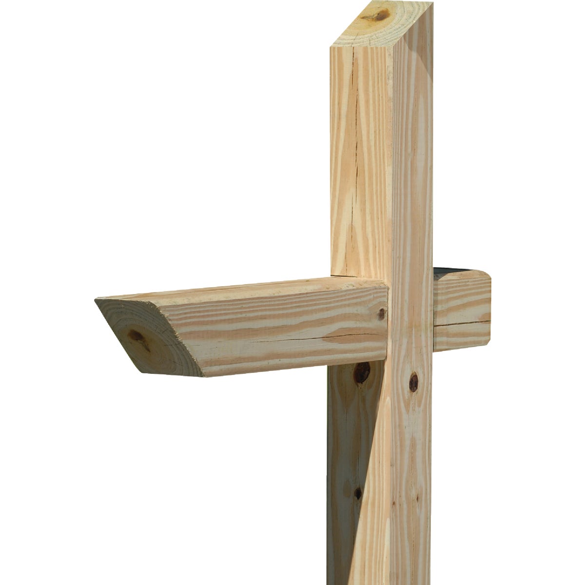 Universal Forest Products Angle Southern Yellow Pine Treated Mailbox Post