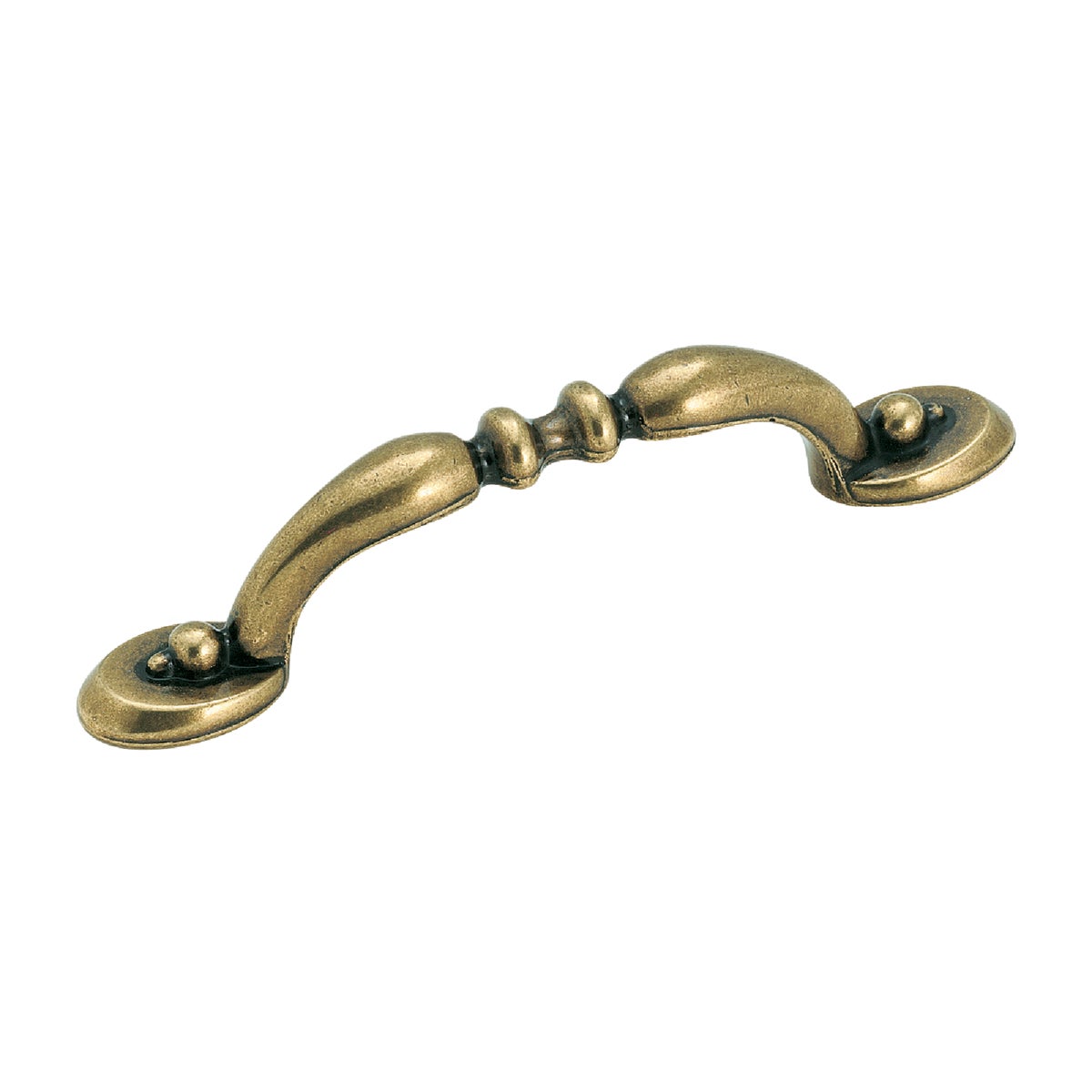 Amerock Brass and Sterling Traditions Burnished Brass Cabinet Pull