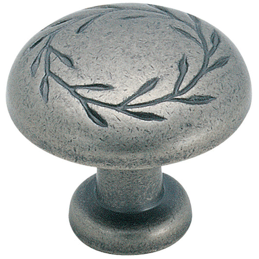 Amerock Inspirations Weathered Nickel 1-1/4 In. Cabinet Knob