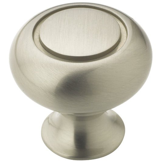 Amerock Everyday Heritage Satin Nickel 1-1/4 In. Cabinet Knob