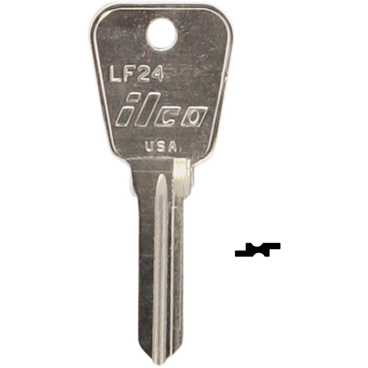 ILCO Nickel/Brass Lowe & Fletcher Key Blank (10-Pack)