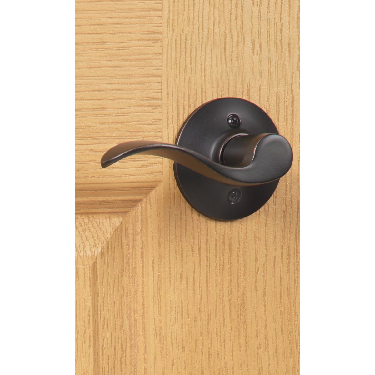 Schlage Aged Bronze Entry Door Handleset with Accent Lever