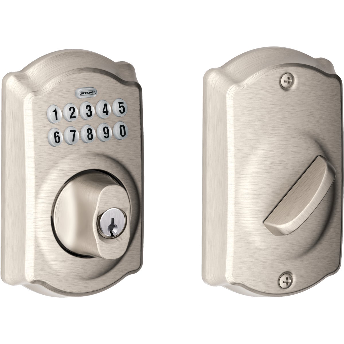 Schlage Keypad Satin Nickel Electronic Deadbolt