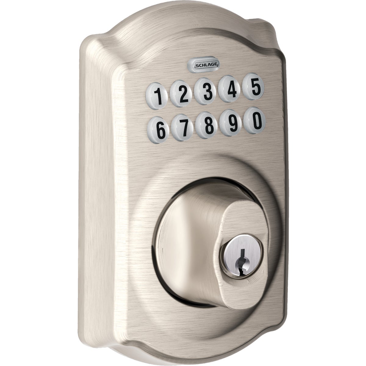 Schlage Keypad Satin Nickel Electronic Deadbolt