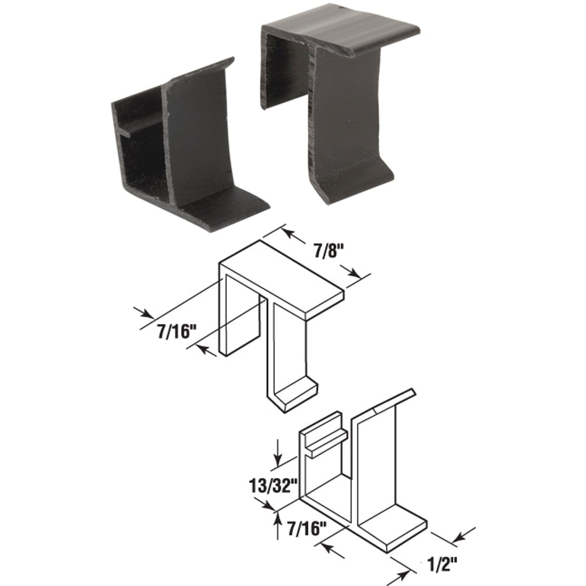 Slide-Co Window Screen Frame Clips (4 Sets)