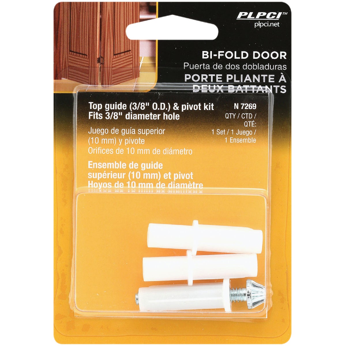 Prime-Line Bi-Fold Door 3/8 In. Nylon Bottom Pivot & Guide Set